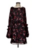 Parker 100% Polyester Black Red Casual Dress Size S - photo 1