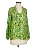 Lilly Pulitzer 100% Silk Green Blouse Size 4 - photo 1