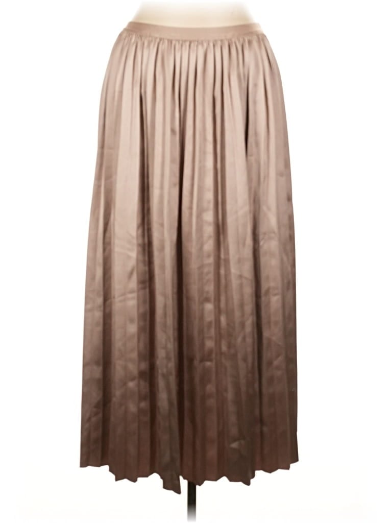 Pre-owned Marine Layer Formal Skirt In Brown