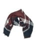 Unbranded Plaid Burgundy Blue Scarf One size - photo 1