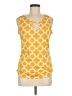 C'est La Vie Yellow Sleeveless Blouse Size M - photo 1
