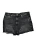 Topshop Black Denim Shorts Size 10 - photo 1