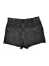 Topshop Black Denim Shorts Size 10 - photo 2
