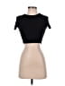Zara Black Short Sleeve Turtleneck Size S - photo 1