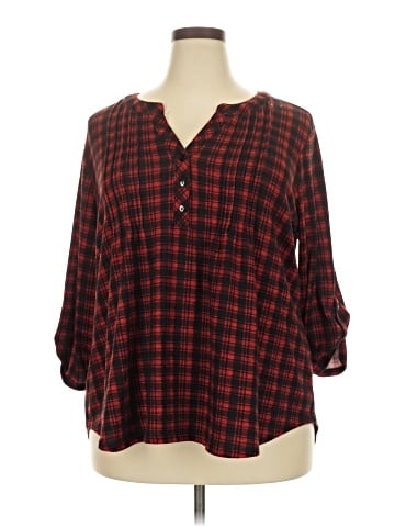 NY Collection 3/4 Sleeve Blouse (view 1)