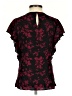 Express 100% Rayon Burgundy Short Sleeve Blouse Size XXS - photo 2