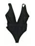 MATTE Collection Solid Black One Piece Swimsuit Size S - photo 2