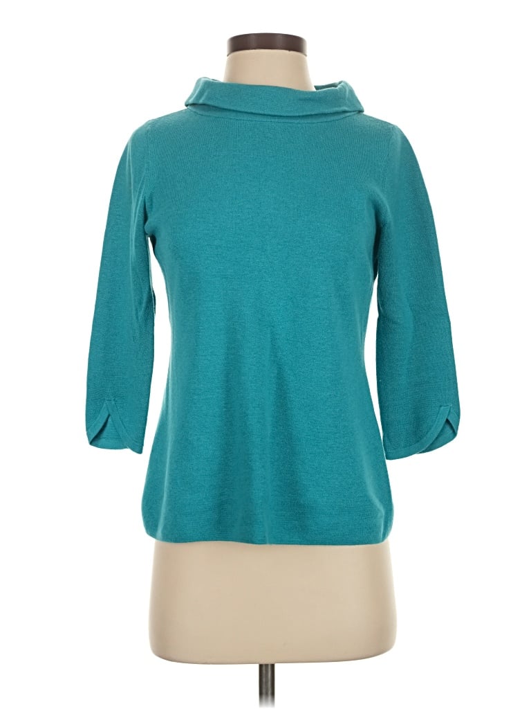 Pre-owned Talbots Outlet Turtleneck Sweater In Teal