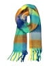 Unbranded Plaid Yellow Blue Scarf One size - photo 1