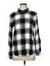 Calvin Klein Checkered-gingham Black Long Sleeve Button-Down Shirt Size M - photo 1