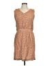 Unbranded 100% Rayon Polka Dots Tan Casual Dress Size L - photo 1