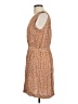 Unbranded 100% Rayon Polka Dots Tan Casual Dress Size L - photo 5