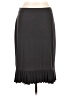 Susan Lawrence Solid Gray Formal Skirt Size L - photo 1
