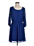 By & By 100% Polyester Solid Blue Casual Dress Size M - photo 1
