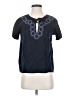 J.Crew 100% Linen Blue Short Sleeve Top Size 2 - photo 1