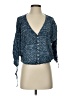 Lulus 100% Rayon Blue 3/4 Sleeve Blouse Size S - photo 1