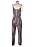 BCBGeneration Stripes Gray Jumpsuit Size M - photo 2