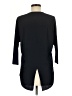 Assorted Brands Black Blue 3/4 Sleeve Blouse Size M - photo 2