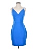 Express Solid Blue Cocktail Dress Size S - photo 1