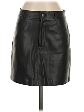 MNG Faux Leather Skirt (view 1)