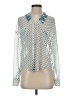 Free People 100% Polyester Print Blue Long Sleeve Blouse Size XS - photo 1