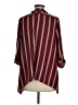 Papaya Stripes Burgundy 3/4 Sleeve Blouse Size M - photo 2