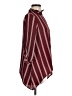 Papaya Stripes Burgundy 3/4 Sleeve Blouse Size M - photo 4