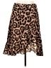 Unbranded 100% Polyester Animal Print Brown Casual Skirt Size L - photo 1