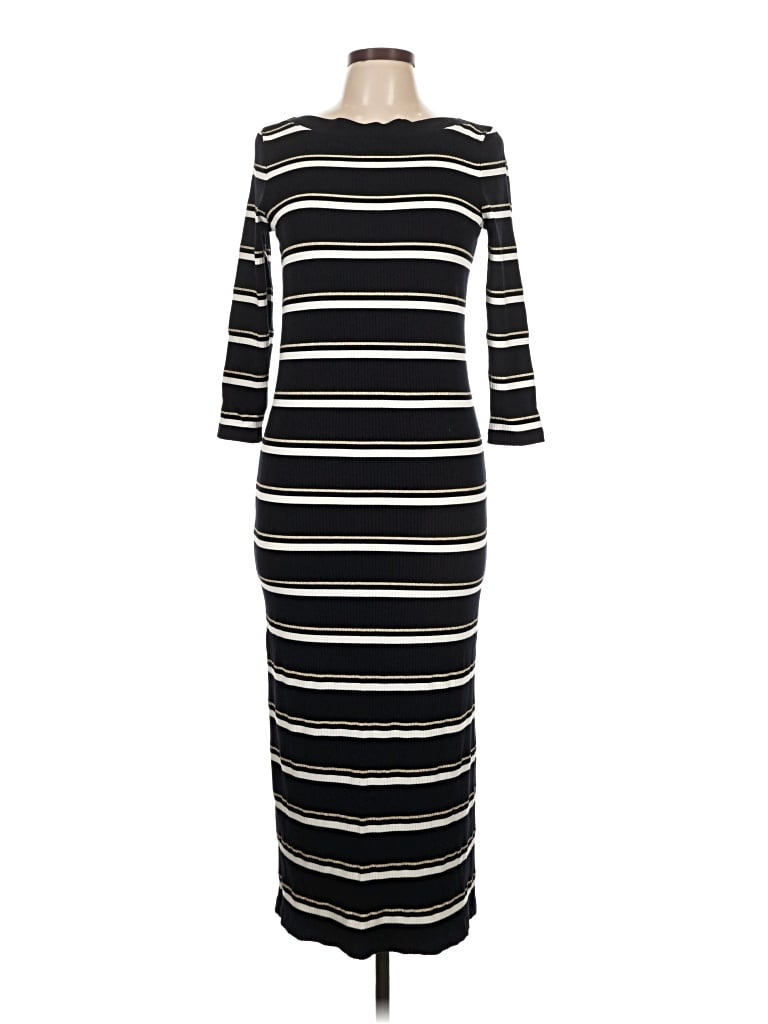 Pre-owned Massimo Dutti Casual Dress In Black