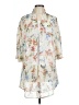 Unbranded 100% Polyester Floral Ivory 3/4 Sleeve Blouse Size L - photo 1
