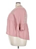 Ambiance 100% Rayon Pink 3/4 Sleeve Blouse Size 3XL - photo 5