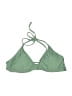Shekini Solid Green Swimsuit Top Size M - photo 1