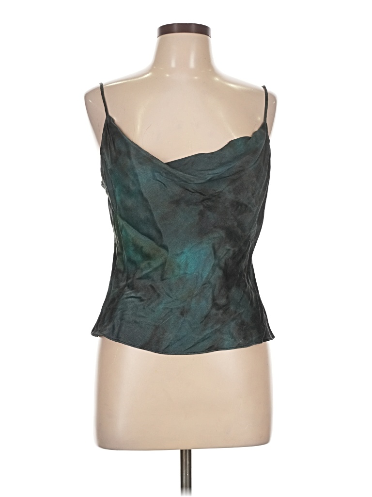 Pre-owned Wilfred Sleeveless Top Teal Strapless Neckline Tops In Blue
