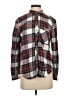 BDG 100% Cotton Plaid Gray Long Sleeve Button-Down Shirt Size S - photo 1