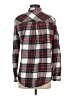 BDG 100% Cotton Plaid Gray Long Sleeve Button-Down Shirt Size S - photo 2
