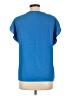 Unbranded 100% Polyester Blue Short Sleeve Blouse Size L - photo 2