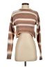 Crescent Stripes Brown Turtleneck Sweater Size XS - photo 1