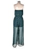 Maurices 100% Polyester Teal Jumpsuit Size M - photo 2