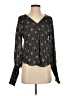 Veronica Beard 100% Silk Black Long Sleeve Silk Top Size 0 - photo 1