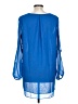Zac & Rachel 100% Polyester Blue Long Sleeve Blouse Size L - photo 2