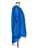 Zac & Rachel 100% Polyester Blue Long Sleeve Blouse Size L - photo 4