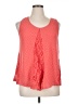 New Directions 100% Polyester Orange Sleeveless Blouse Size XL (petite) - photo 1
