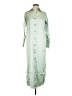 Aleeza 100% Polyester Solid Green Casual Dress Size XS - photo 1