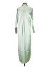 Aleeza 100% Polyester Solid Green Casual Dress Size XS - photo 2