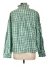 Unbranded Checkered-gingham Green Long Sleeve Button-Down Shirt Size L (estimated) - photo 2