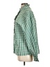 Unbranded Checkered-gingham Green Long Sleeve Button-Down Shirt Size L (estimated) - photo 5