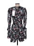 Sincerely Ours 100% Polyester Paisley Black Cocktail Dress Size S - photo 2