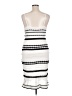 Shein 100% Polyester Stripes White Casual Dress Size 14 - photo 2