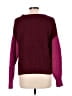 A New Day Color Block Burgundy Pullover Sweater Size L - photo 2
