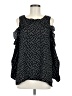 Living Doll 100% Polyester Black Sleeveless Blouse Size M - photo 1